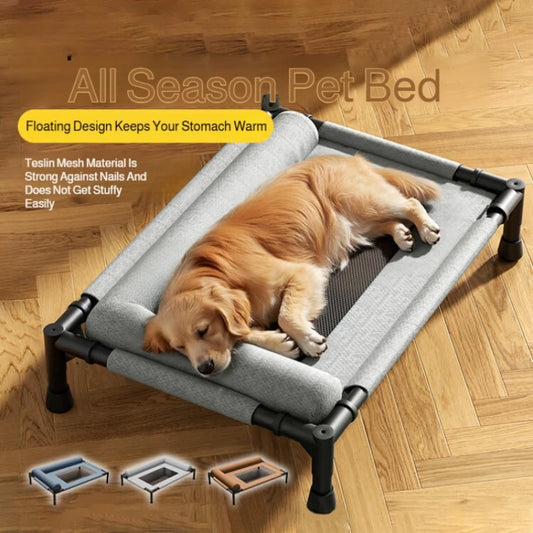 Pet Floor-Off Bed Breathable Mesh Pet Bed Four Seasons Universal Pet Bed Detachable And Washable Moisture-Proof And Waterproof