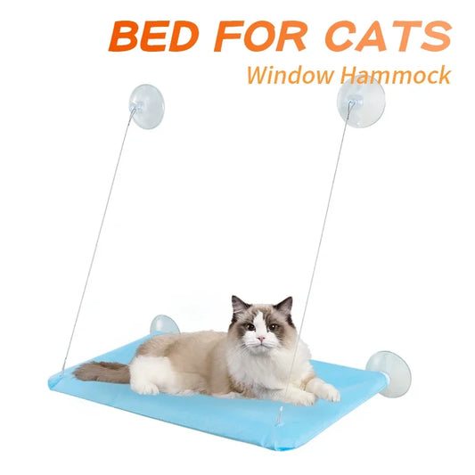 Cat Hammock Beds With Mat Cat Bed Hanging Window Shelf Seat For Cats Comfortable Pet Nest Pet Accessories Bed for Cats Supplies