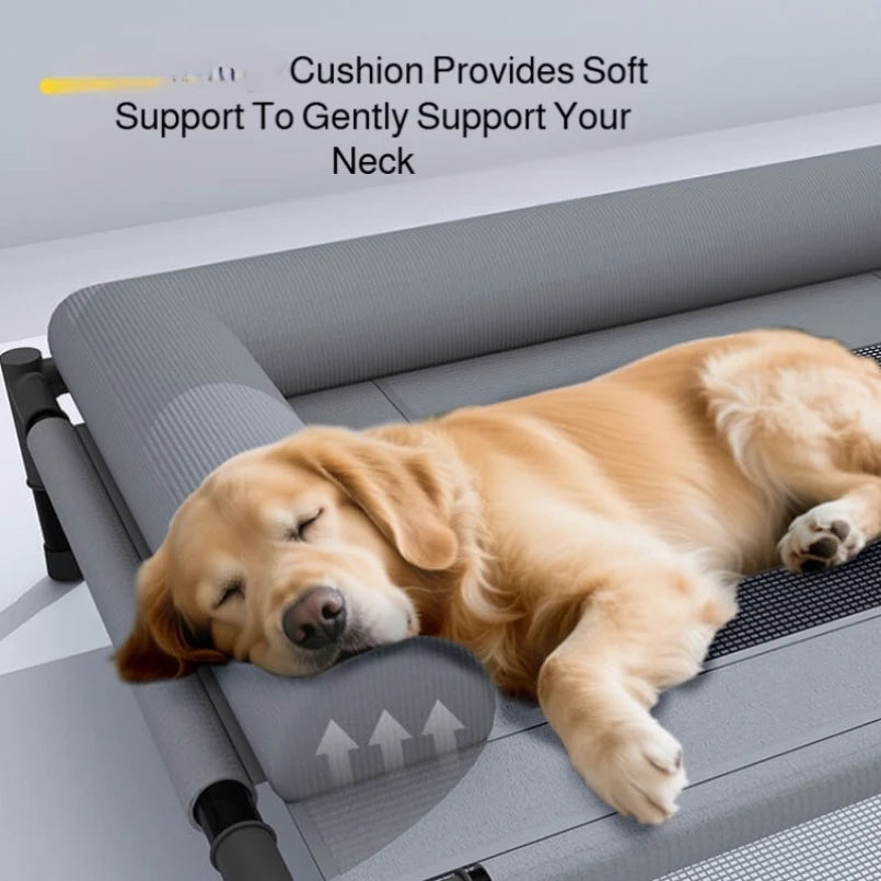 Pet Floor-Off Bed Breathable Mesh Pet Bed Four Seasons Universal Pet Bed Detachable And Washable Moisture-Proof And Waterproof