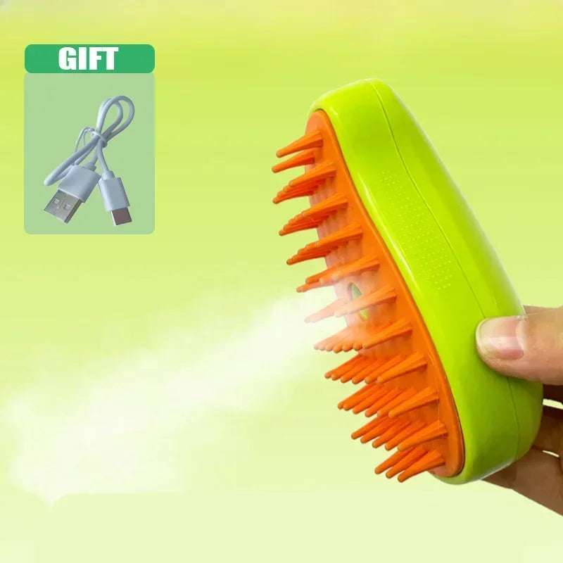 Cat Steam Brush Steamy Dog Brush 3 in 1 Electric Spray Cat Hair Brushes for Massage Pet Grooming Comb Hair Removal Combs