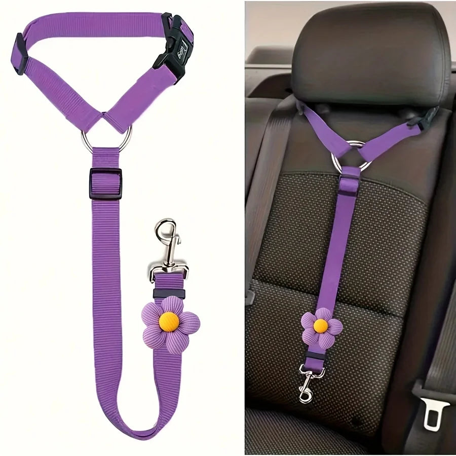 1pc Dog Seat Belt for Vehicle Secure,Pet Car Tether Safety Leash for Dogs In Vehicles,Dog Seatbelt Tether,Dog Car Seat Belt