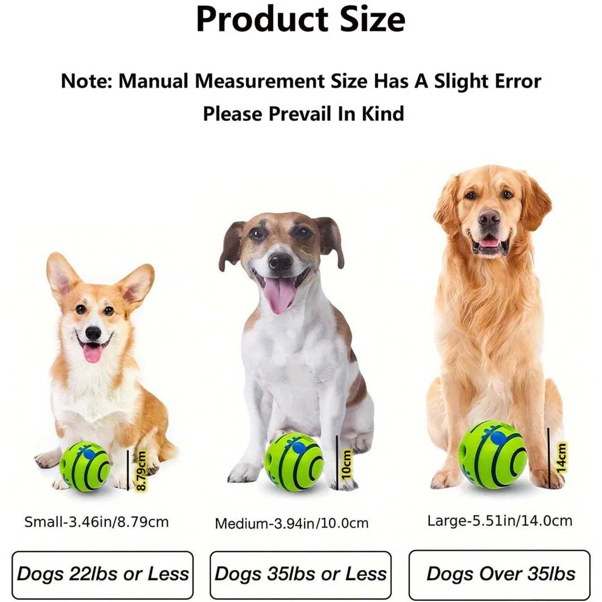 Pet Interactive Giggle Ball Dog IQ Training Ball Toys Fun Giggle Sounds When Rolled Or Shaken Pets For Large Medium Small Dogs