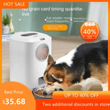 Pet Intelligent Feeder With Timed And Quantitative Feeding Large Capacity Recording Automatic Feeding For Pets 2026 DropShipping