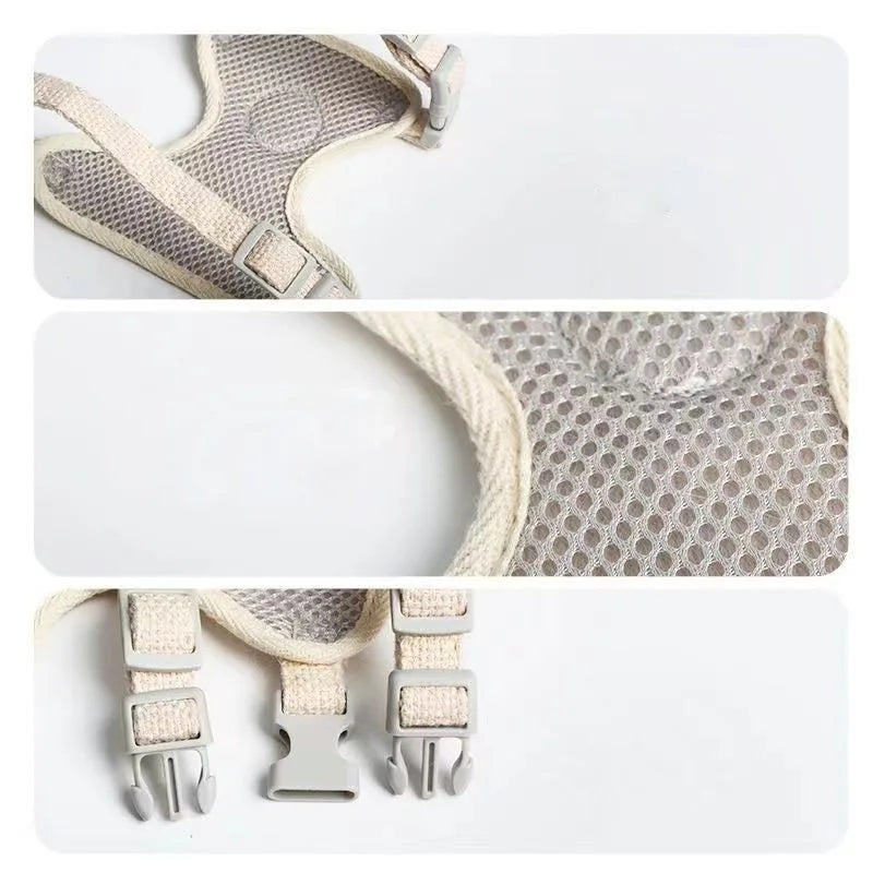 Cat Leash with Bear Pattern, Anti-Escape Harness, Special Pet Harness for Walking Cats, Kitten Leash