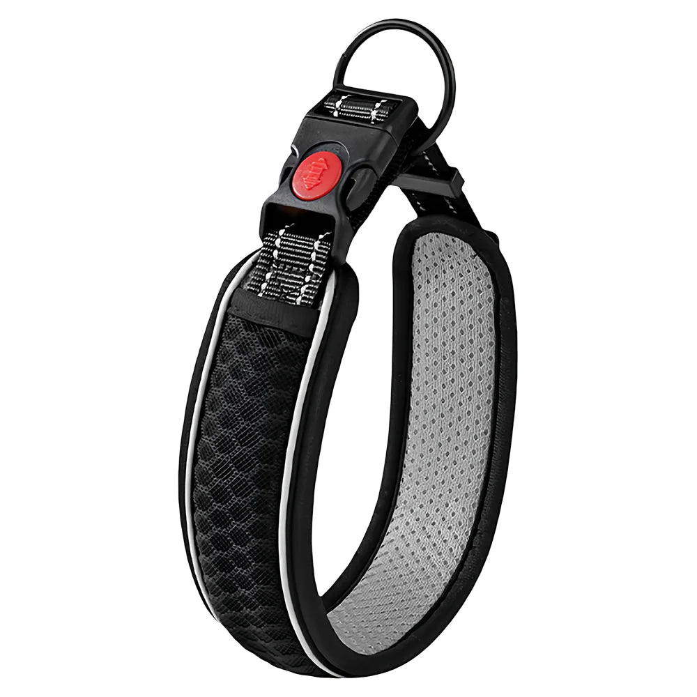 Pet Dog Collar, Adjustable Neck Strap for Walking, Reflective Durable Outdoor Collar for Small Medium Large Dogs, 1PC