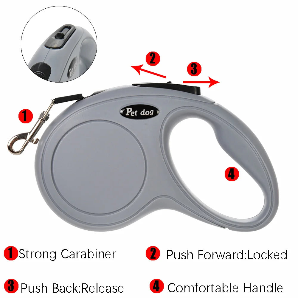 Cat Leash For Small Medium Dogs Cats Outdoor Hiking Retractable Strong Nylon Kitten Belt Sphynx Running Rope Pug Pet Supplies