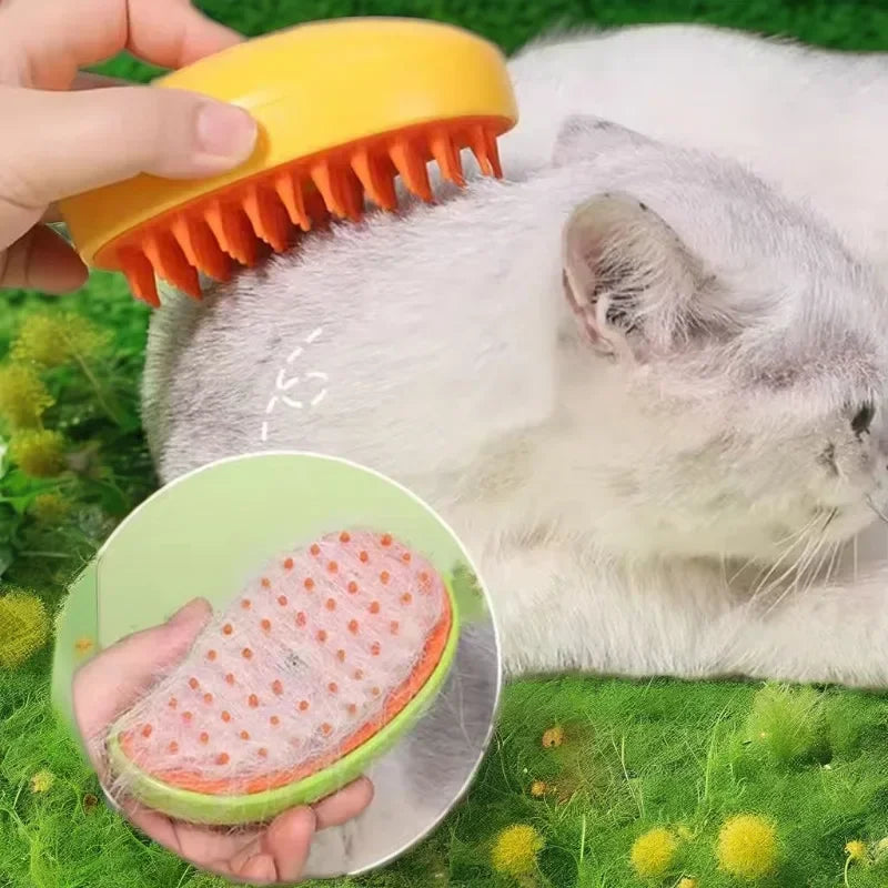 Cat Steam Brush Steamy Dog Brush 3 in 1 Electric Spray Cat Hair Brushes for Massage Pet Grooming Comb Hair Removal Combs