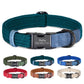 Custom Dog Collar Dog Durable Nylon Dog Collars Free Engraved Pet Name Buckle Necklace Adjustable for Small Medium Large Dogs