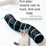 Cat Play Tunnel Interactive Toy, Hide and Seek Tunnel, Portable & Collapsible Pop Up Cat Tunnel for Cats' Instinct