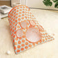 Cat Tunnel Toy Crinkle Paper Bag Kitten Interactive Self Play Tube Mouse Ball Fun Hideaway Collapsible Pet Cave for Indoor Cats