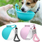 Portable Dog Water Bottle With Bowl Leak Proof Travel Water Dispenser For Pets Outdoor Walking Hiking Travel With Lanyard