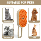 Steam Pet Brush 3 In 1 Electric Spray Cat Dog Grooming Brush Massage Hair Remover Detangling Pet Comb