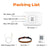 GPS Pet Tracker with Colorful LED Flash 4G Smart Pet Collar IP67 Waterproof Pedometer Pet Calorie Health Data Tracker White