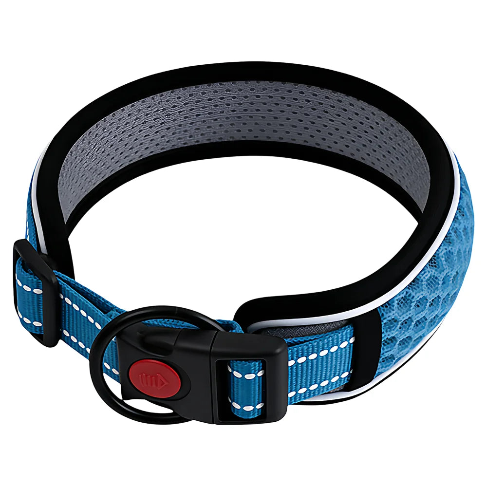 Pet Dog Collar, Adjustable Neck Strap for Walking, Reflective Durable Outdoor Collar for Small Medium Large Dogs, 1PC