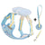Dog harness with bow, all-season small breed no-pull leash, anti-escape leash for pet walking and gardening