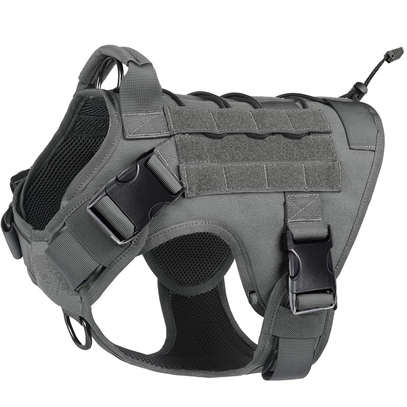 Dog Harness,Tactical Dog Harness with Handle,No-Pull Service Dog Vest with Hook & Loop Panels,Adjustable Dog Vest Harness for Wa