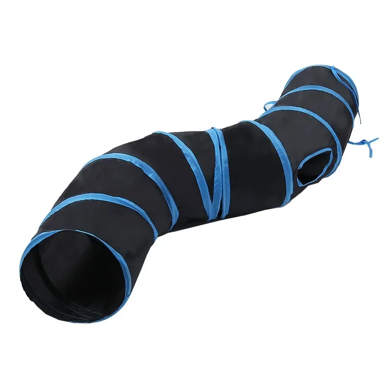 Cat Play Tunnel Interactive Toy, Hide and Seek Tunnel, Portable & Collapsible Pop Up Cat Tunnel for Cats' Instinct