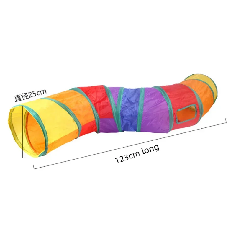 Cat Play Tunnel Interactive Toy, Hide and Seek Tunnel, Portable & Collapsible Pop Up Cat Tunnel for Cats' Instinct