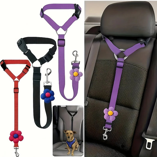 1pc Dog Seat Belt for Vehicle Secure,Pet Car Tether Safety Leash for Dogs In Vehicles,Dog Seatbelt Tether,Dog Car Seat Belt