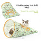 Cat Tunnel Toy Crinkle Paper Bag Kitten Interactive Self Play Tube Mouse Ball Fun Hideaway Collapsible Pet Cave for Indoor Cats