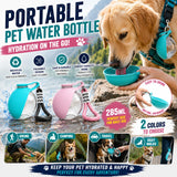 Portable Dog Water Bottle With Bowl Leak Proof Travel Water Dispenser For Pets Outdoor Walking Hiking Travel With Lanyard