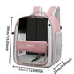 Breathable Portable Cat Carrier Transparent Large-Capacity Waterproof and Wear-Resistant Travel Backpack for Pets Foldable