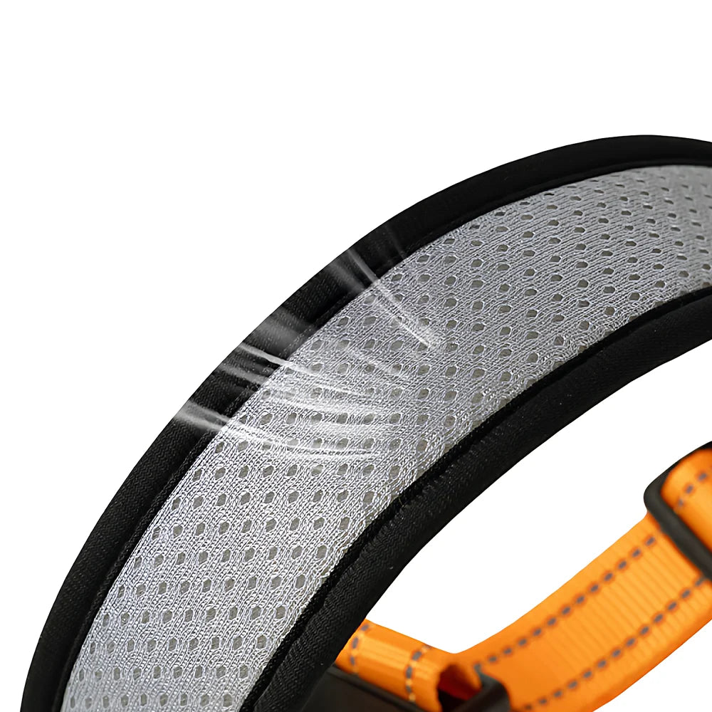 Pet Dog Collar, Adjustable Neck Strap for Walking, Reflective Durable Outdoor Collar for Small Medium Large Dogs, 1PC