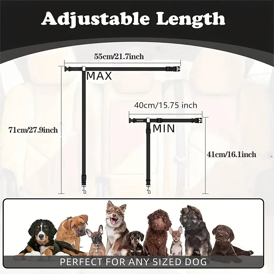 1pc Dog Seat Belt for Vehicle Secure,Pet Car Tether Safety Leash for Dogs In Vehicles,Dog Seatbelt Tether,Dog Car Seat Belt